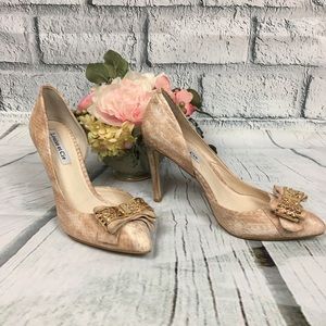 Louise At Cie Lo-Naly Snakeskin High Heels Sz 7.5B